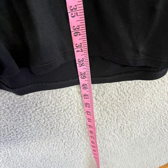 AllSaints Dress Womens 8 Black Draped Wrap  Viscose Sleeveless Sheer Overlay - Picture 7 of 8